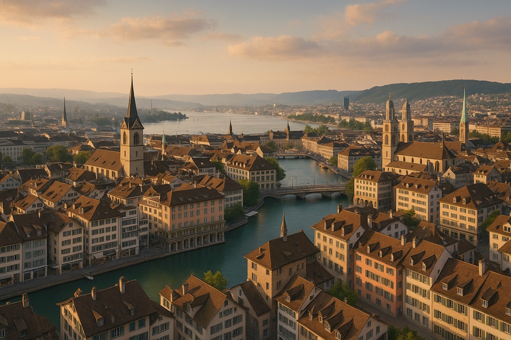 Zurich city view