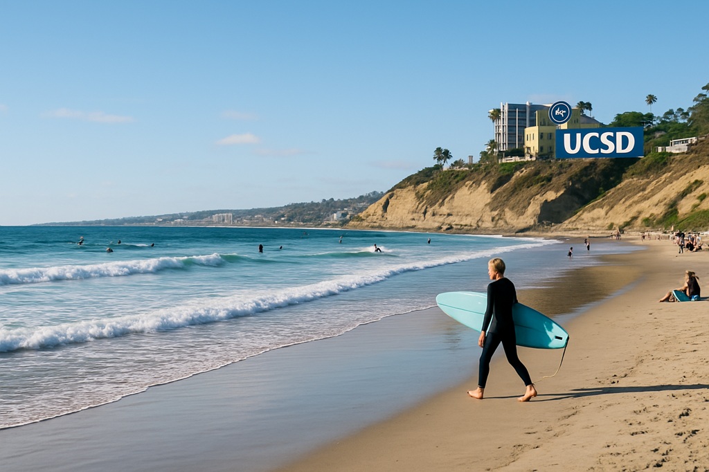 La Jolla beaches near UCSD